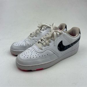 Nike Court Vision Low White Pink Black Women's Sneakers Shoes DM8079-100